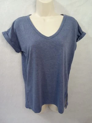 RBX Mujer Ropa Activa Mediana Azul Cuello en V Manga Corta Foto 1 de 4