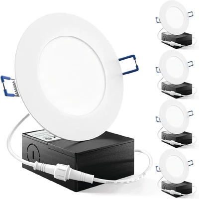 Sunco 4 Inch LED Recessed Lights, Slim Canless Ceiling Lighting, 650 LM, 10W (60 - Image 1 of 4