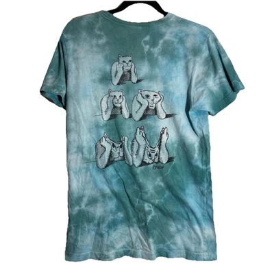RipnDip Men's Acid Wash Cat Pocket Tie Dye Pocket Tee T-shirt Cotton Sz Small - Image 1 of 4