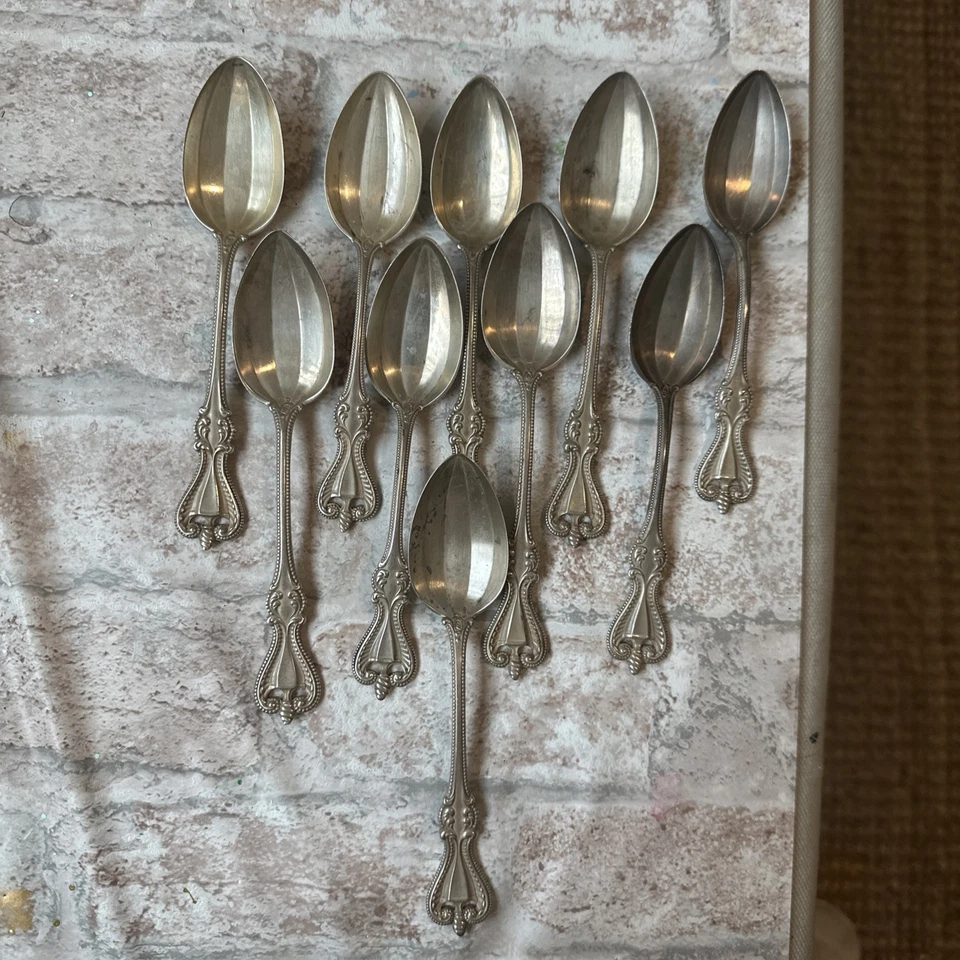 Juego de 10 cucharaditas Towle Old Colonial Silver 5 5/8", con MONO Foto 1 de 4