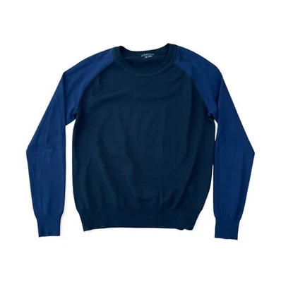 Theory Women's Raglan Wool Sweater Black & Navy Blue Long Sleeves Size S/P - Image 1 of 4