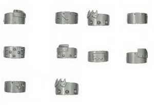 Ork Nobz SHOULDER GUARDS / PADS x 10 Orks Nob 40K - Picture 1 of 1
