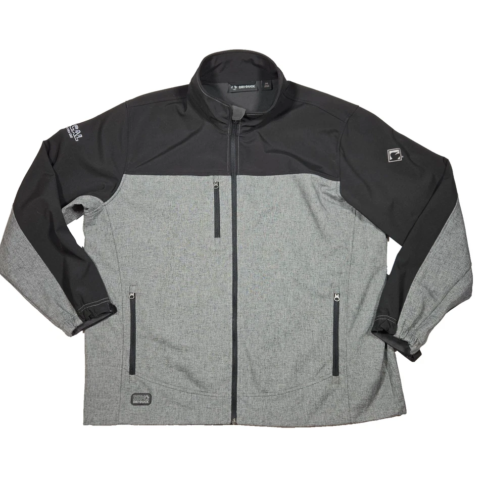 Dri Duck 2XL Jacket Gray and Black Style 5350 Motion DDX - Image 1 of 4
