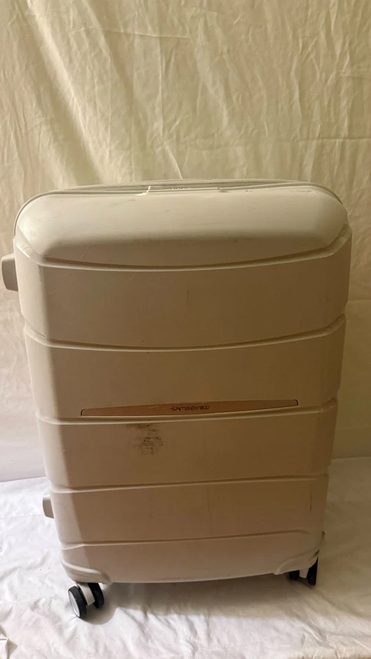 $480 Samsonite Outline Pro 25" Hard Medium Check In Spinner Luggage TSA Grey - Image 1 of 4