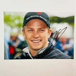 Kimi Raikkonen  Hand Signed Portrait McLarenF1 Team Photograph - Image 1 of 3