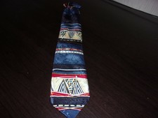 Children's Boy's Blue Red White Clip-On Tie 14" Cadet Classics Club