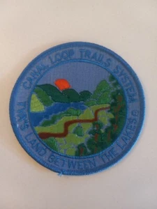 Vintage Land zwischen den Seen TVA Kanal Schleife Wege gestickter Aufnäher 4" - Bild 1 von 2