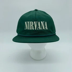 Nirvana Unisex Rope Trim Baseball Snapback Hat Cap Green Cream One Size - Picture 1 of 7
