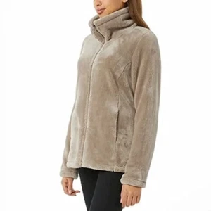 32 Degrees Plush Luxe Fur Super Soft Full Zip Plush Jacket (Goat, Size Small) - Picture 1 of 3