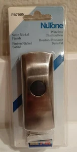 Broan - Campanello wireless NuTone PB75SN nichel raso non illuminato NUOVO - Foto 1 di 3