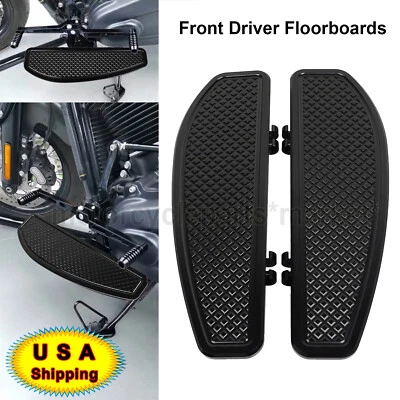 Front Driver Floorboards Footboard For Harley Touring Electra Glide FLHR Softail - Image 1 of 4