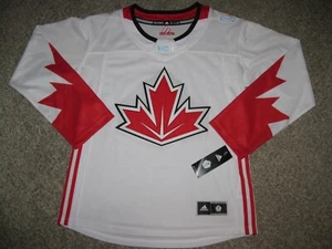 Canada Womens White Adidas 2016 World Cup Hockey Jersey - Picture 1 of 5