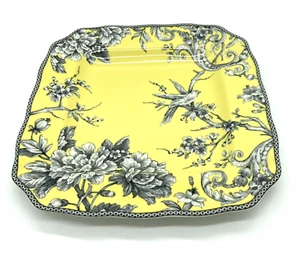 Fino China 222 Quinto Adelaida Amarillo Gris Pájaro Floral Plato de Cena 10,75 - Imagen 1 de 8