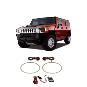 Kit de anillo de halo de faros LED RF blanco brillante para Hummer H2 03-09 - Imagen 1 de 6