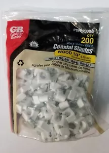 Gardner Bender PSW-200BG 1/4 in. / 6.35mm COAXIAL STAPLES 200 PACK - Picture 1 of 3