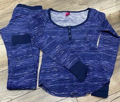 Pijama térmico La Senza 2 piezas mezcla azul talla pequeña usado en excelente estado Foto 1 de 3
