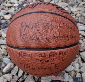 Baloncesto oficial de la NCAA Rawlings autografiado por Elvin Hayes "The Big E" - Imagen 1 de 1