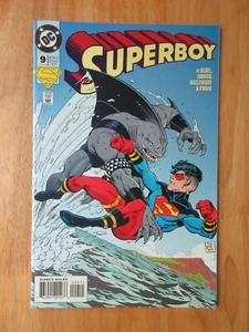 SUPERBOY #9 (1994) **Key Book! NM+ Stunner! Super Bright & Glossy!** - Picture 1 of 4