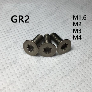 M1.6 M2 M3 M4 Titanium GR2 Torx Socket Countersunk Flat Head Screws ISO14581 - Picture 1 of 5