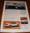 ★★1994 CHEVY CAVALIER SPEC SHEET INFO PHOTO 94 Z24 RS VL CONVERTIBLE COUPE★★