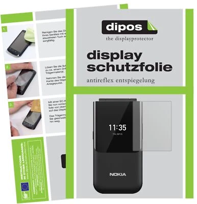 Protector de Pantalla para Nokia 2720 Flip Back Protección Anti Deslumbramiento Dipos Foto 1 de 4