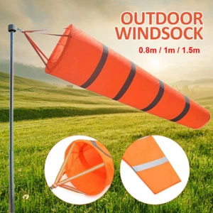 80CM Airport Aviation Windsock Rip-stop Outdoor Wind Sock Measurement Bag UK - Picture 1 of 7