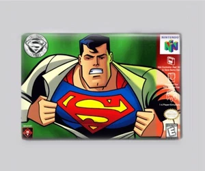 SUPERMAN 64 / N64 - IMÁN NEVERA 2"x3" (caja retro juego nintendo - Imagen 1 de 3