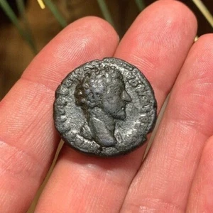 RARE EMPEROR MARCUS AURELIUS Rome Mint AE As 161-180AD ASCLEPIOS 11.1g - Picture 1 of 5