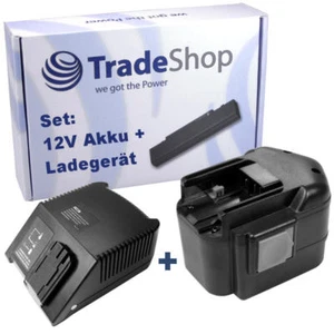 2in1 Set AKKU 12V 2000mAh NiMH+LADEGERÄT für AEG Milwaukee 48-11-1960 48-11-1967 - Bild 1 von 5