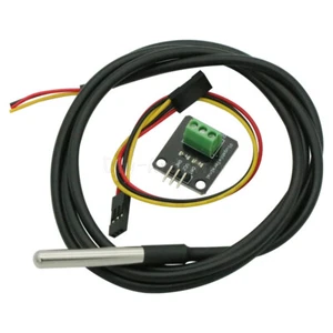 DS18B20 WaterProof Temperature Sensor Module Probe+Terminal Adapter For Arduino - Bild 1 von 4