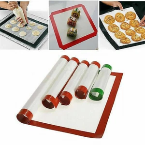 Heat Resistant silicone mat for oven Baking Mat For Cookie /Bread/ /Biscuit/Puff - Bild 1 von 8