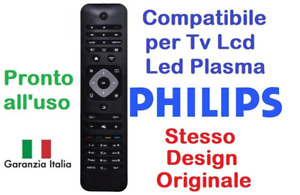 Telecomando universale per tutti i TV PHILIPS Lcd Led Smart TV 3D come Originale
