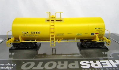 Walthers Proto HO Scale TILX Industries 40' Trinity 14k Molten Sulfur Tank NOS - Image 1 of 4