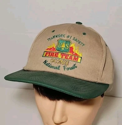 Gorra de camionero forestal nacional Oconee equipo de bomberos de seguridad #1 de trabajo en equipo de colección Foto 1 de 4