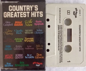 Various - Country's Greatest Hits, compilation Cassette Tape Album - Picture 1 of 6