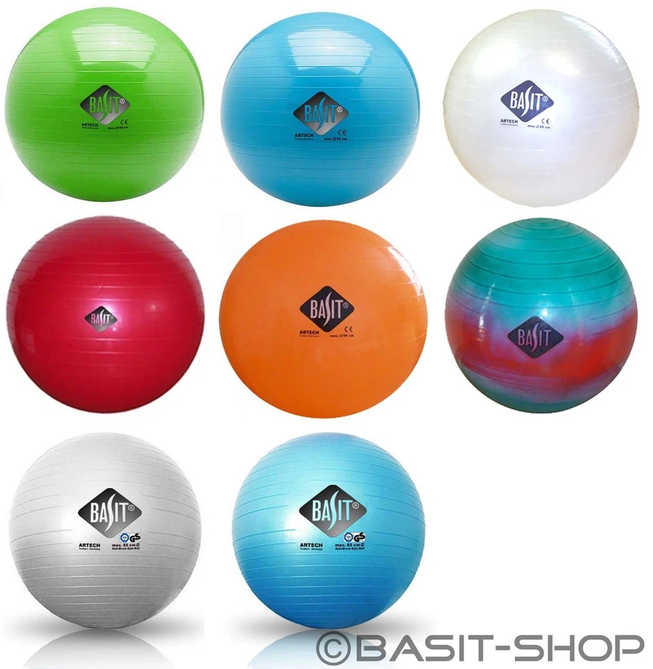 BASIT Gymnastikball Sitzball Fitnessball Ball Bürostuhl große Auswahl