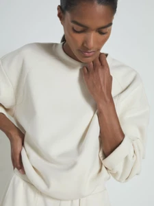 Reiss Dylan Soft-Touch Sweatshirt With Wool in Ivory – L - 5+ items free AU post - Picture 1 of 15