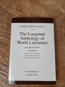Instructor's Manual to Accompany The Longman Anthology of World Literature... - Imagen 1 de 2