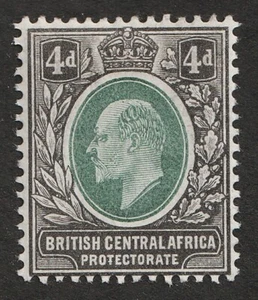 1902-03 British Central Africa B.C.A. Sc# 62 - Four Pence, KEVII. MH vf - Picture 1 of 1