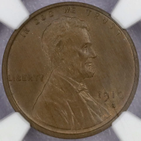 1910-S 1c Lincoln Wheat Cent - NGC 65 BN Cover
