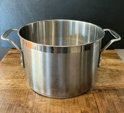 Calphalon Large 6 Qt Stainless Steel Stock Pot  Heavy Pan No Lid - Image 1 of 4