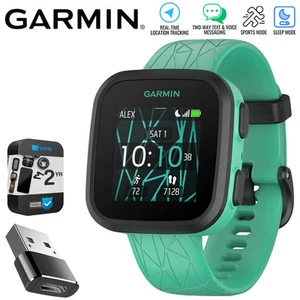 Garmin Bounce Kids Smartwatch, Green Burst, Converter Adapter & Warranty Bundle - Photo 1 sur 11