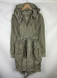 Diesel Vintage Y2K Ladies Nylon Fishtail Hooded Parka Jacket Size M - Picture 1 of 21