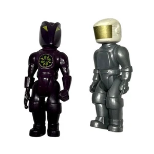 Fisher Price Construx Spaceman Astronaut Purple Alien Action Figures 3” - Picture 1 of 4