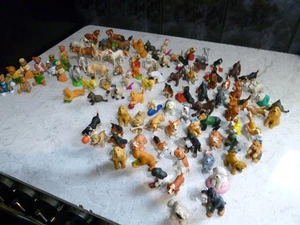 VINTAGE MEG FIGUREN HUNDE KATZEN PFERDE UND TEDDYS RIESIGES KONVOLUT X99 INSGESAMT - Bild 1 von 14