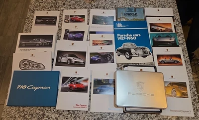 HUGE Lot of PORSCHE Sales Literature Brochures Book - Cayman / Boxster / Cayenne - Image 1 of 4