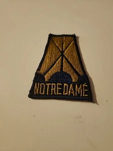 Vtg Embroidery INDIANA UNIVERSITY OF NOTRE DAME Patch (P1) - Picture 1 of 4