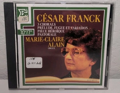FRANCK ORGAN WORKS MARIE-CLAIRE ALAIN/ CHORAL-PIÈCE HÉROIQUE ERATO CD R26 - Image 1 of 2