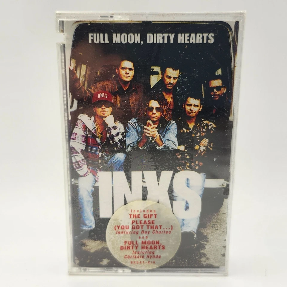 INXS Full Moon Dirty Hearts Cassette 1993 Atlantic Records 82541-4 HYPE Sticker - Image 1 of 4