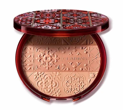 CLARINS Bronzing Compact SUNKISSED Bronzing Powder .6 oz / 18 g New with Box - Image 1 of 3